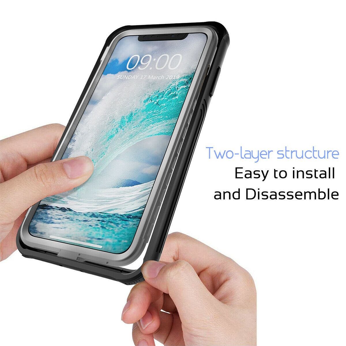 360 Full Crystal Clear Rugged Case For iPhone - carolay.co
