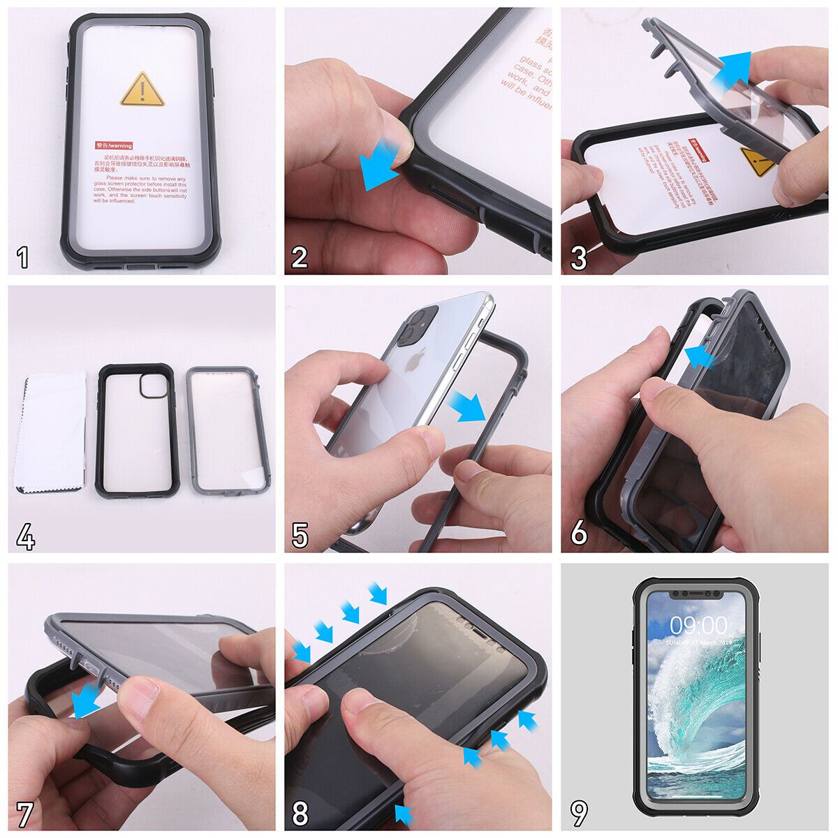360 Full Crystal Clear Rugged Case For iPhone - carolay.co