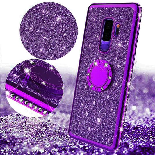 Bling Glitter Ring Stand Back Case for Samsung Galaxy S20 Plus Ultra - carolay.co