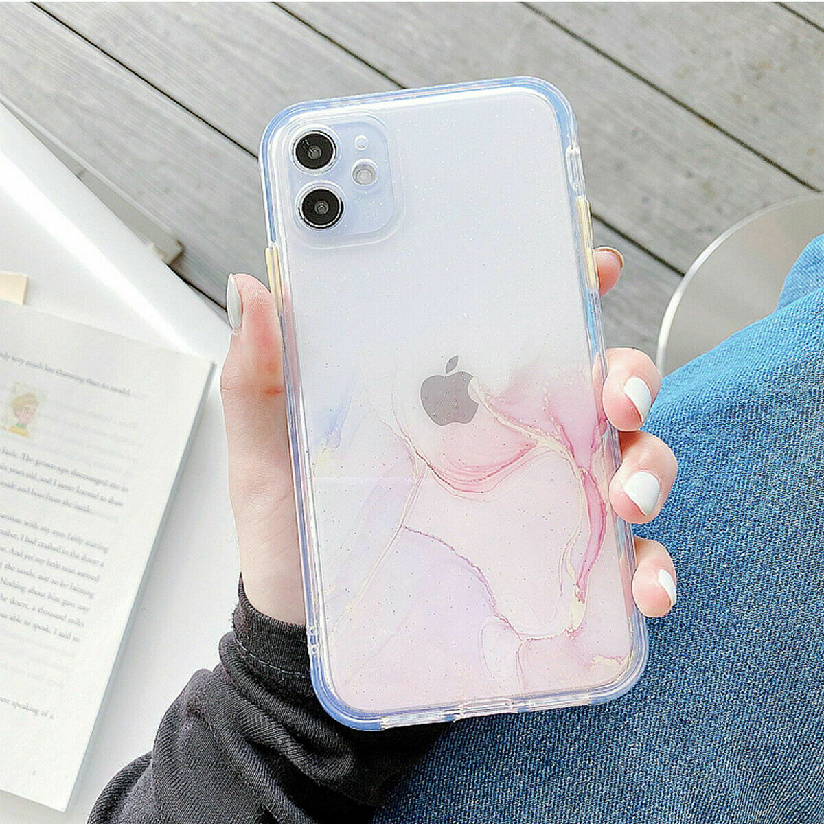 Bling Marble Clear Shockproof Cover for iPhone - carolay.co