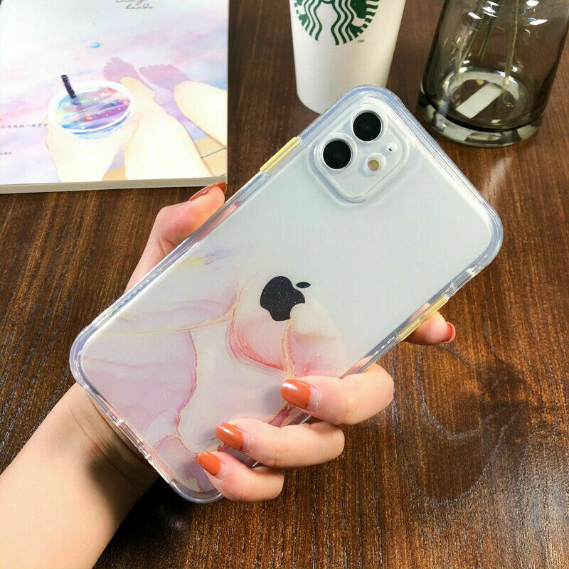 Bling Marble Clear Shockproof Cover for iPhone - carolay.co