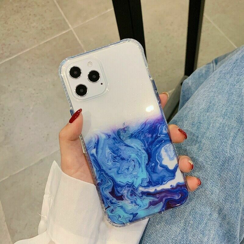 Bling Marble Clear Shockproof Cover for iPhone - carolay.co