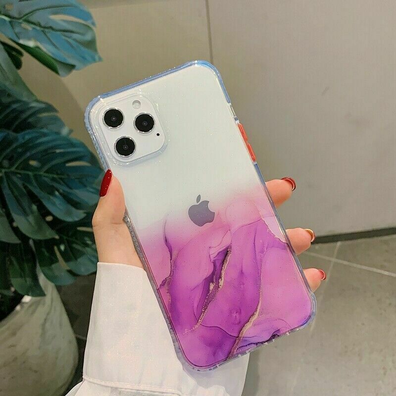 Bling Marble Clear Shockproof Cover for iPhone - carolay.co