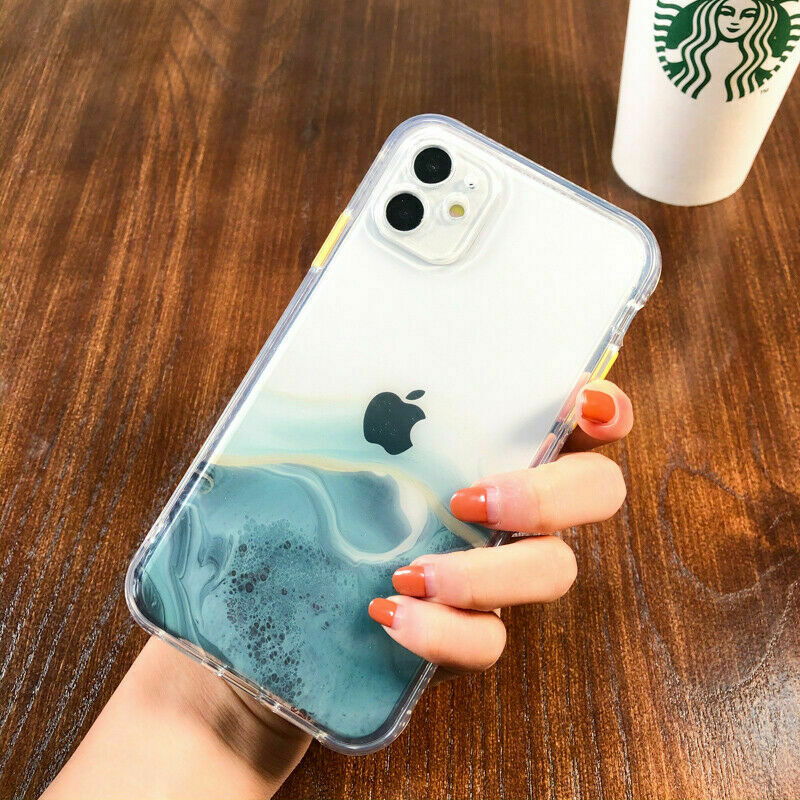 Bling Marble Clear Shockproof Cover for iPhone - carolay.co