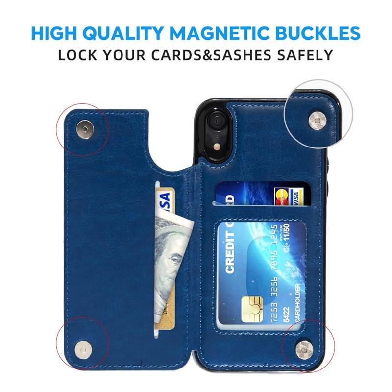 Business Wallet Retro Cover Flip Leather Phone Case - carolay.co