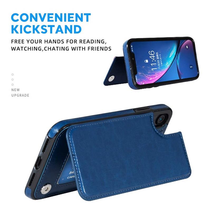 Business Wallet Retro Cover Flip Leather Phone Case - carolay.co