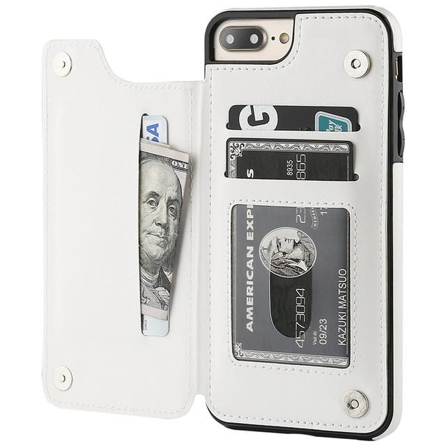 Business Wallet Retro Cover Flip Leather Phone Case - carolay.co