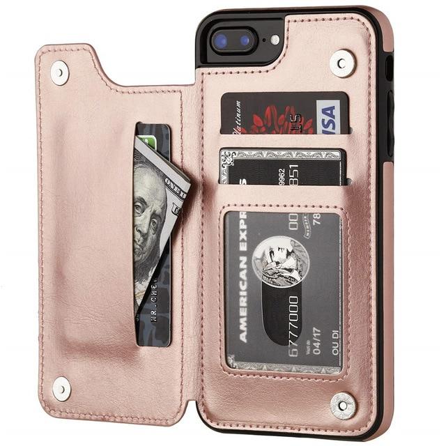 Business Wallet Retro Cover Flip Leather Phone Case - carolay.co