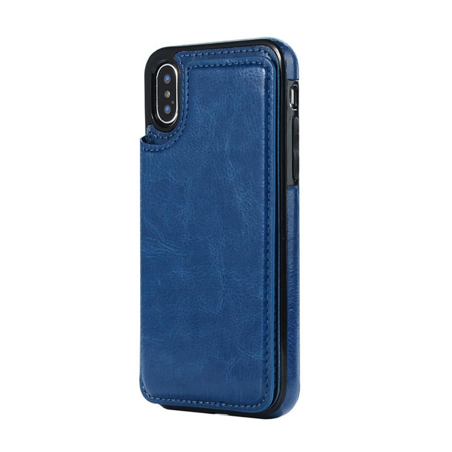 Business Wallet Retro Cover Flip Leather Phone Case - carolay.co