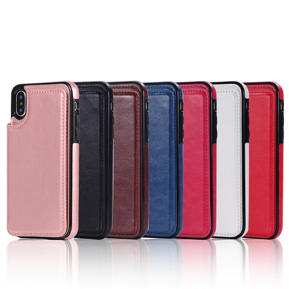 Business Wallet Retro Cover Flip Leather Phone Case - carolay.co