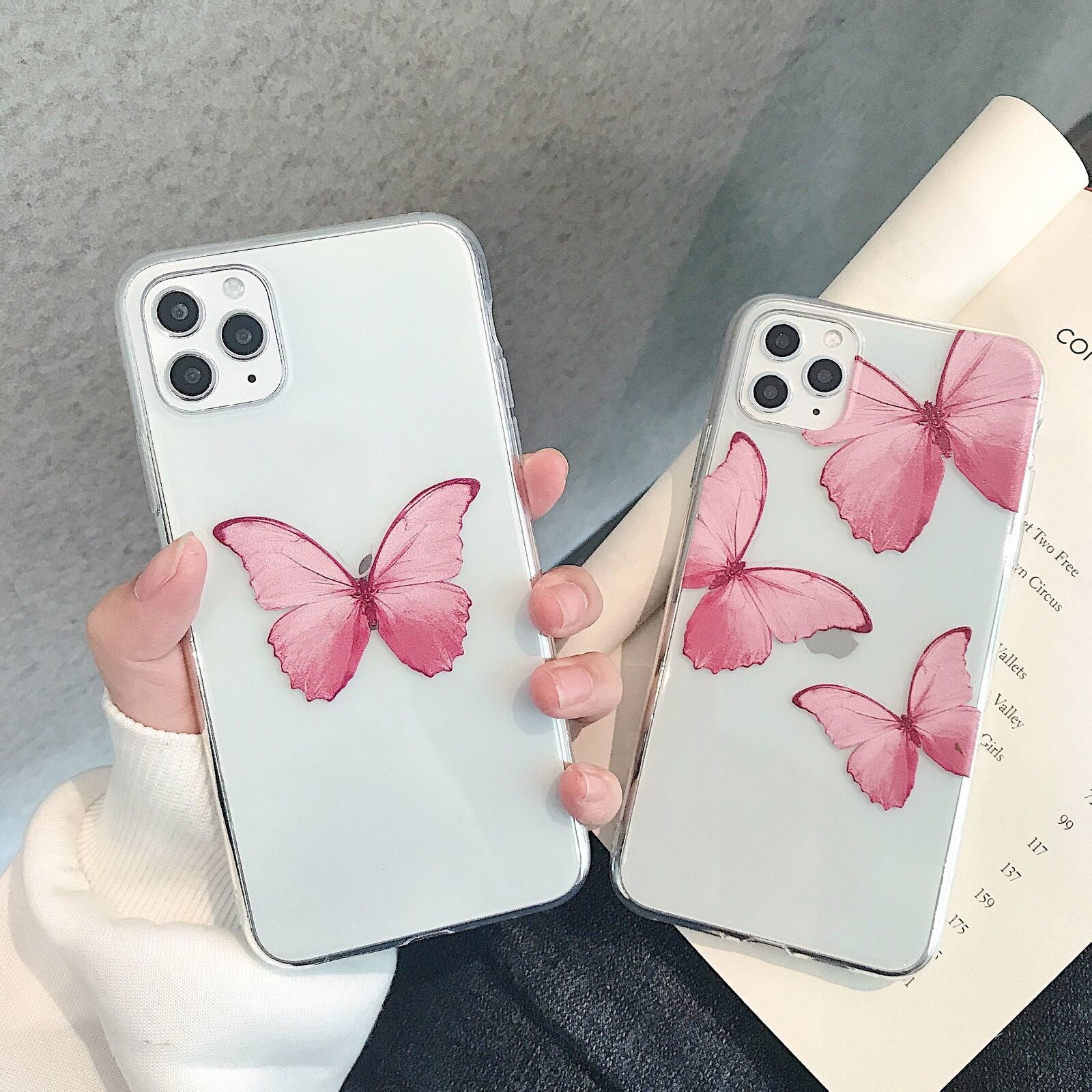 Butterfly Pattern Soft Rubber Back Case For iPhone - carolay.co