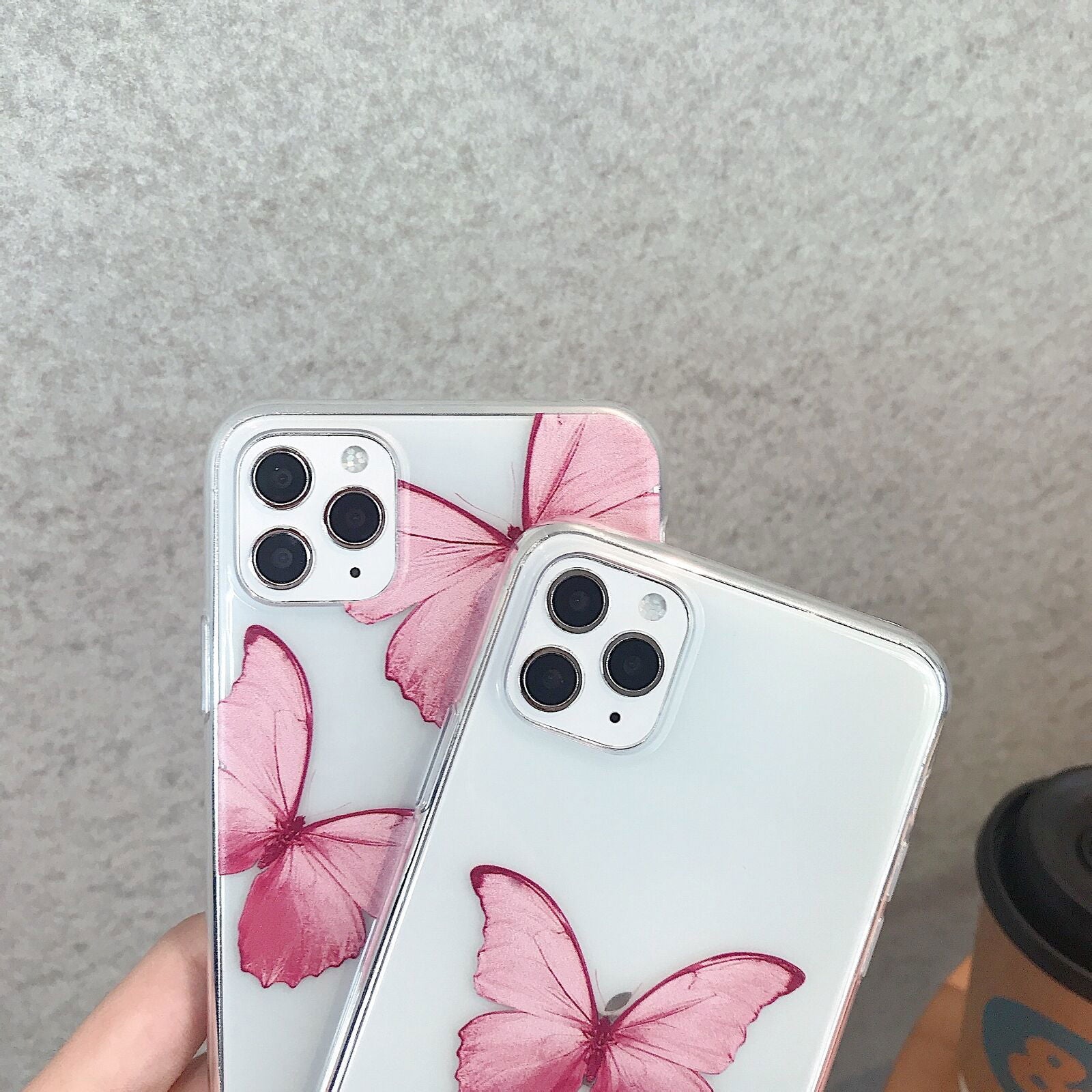 Butterfly Pattern Soft Rubber Back Case For iPhone - carolay.co