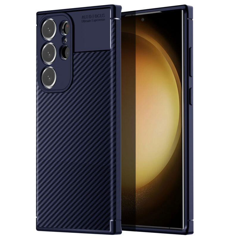 Carbon Fiber Shockproof Bumper Case for Samsung Galaxy S23 Series - carolay.co