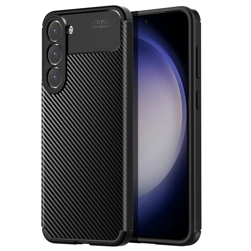Carbon Fiber Shockproof Bumper Case for Samsung Galaxy S23 Series - carolay.co