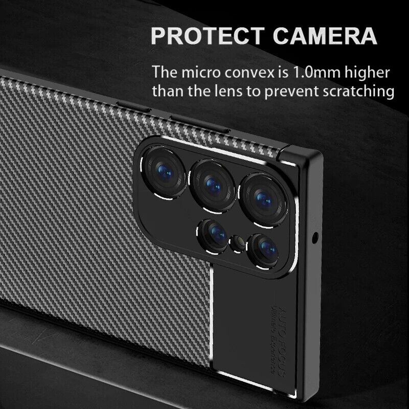 Carbon Fiber Shockproof Bumper Case for Samsung Galaxy S23 Series - carolay.co