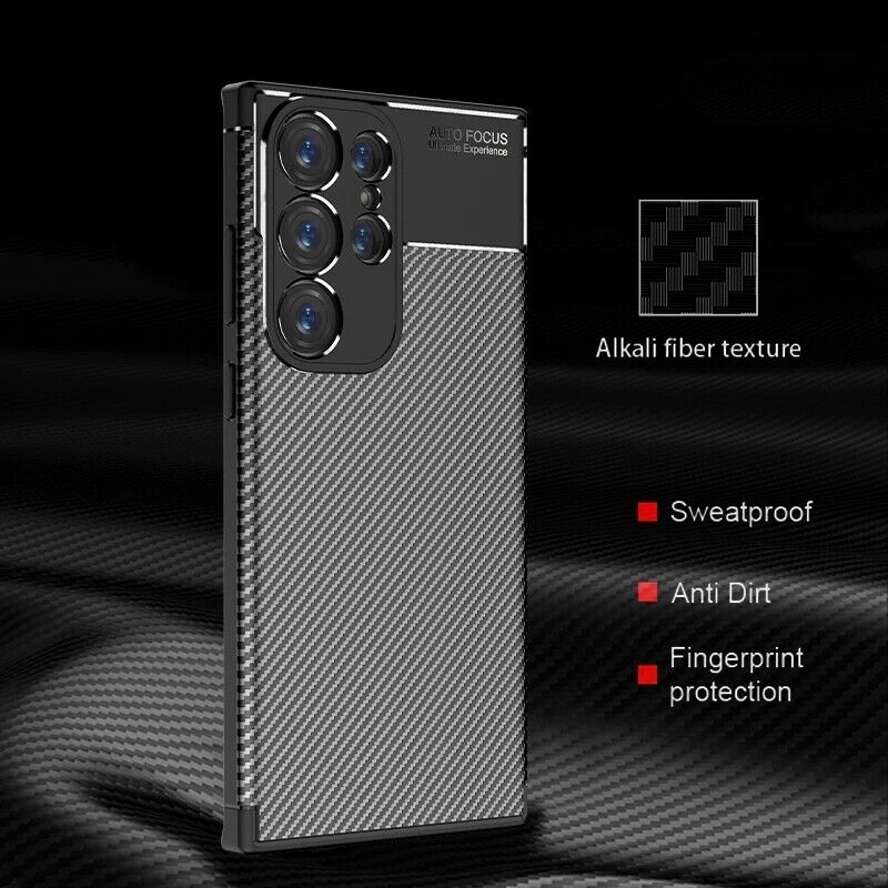 Carbon Fiber Shockproof Bumper Case for Samsung Galaxy S23 Series - carolay.co