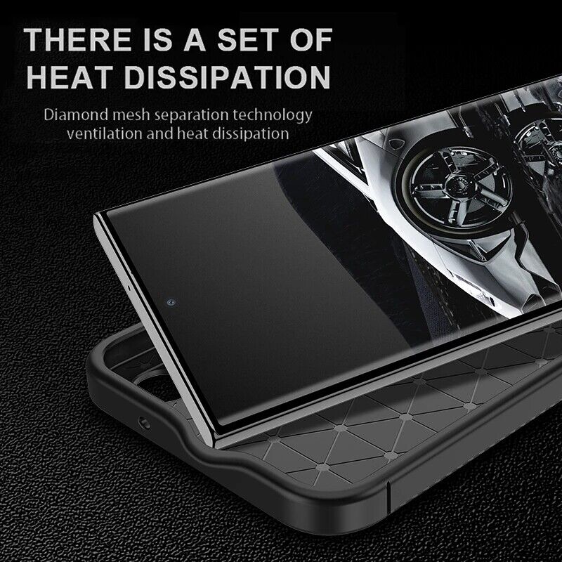 Carbon Fiber Shockproof Bumper Case for Samsung Galaxy S23 Series - carolay.co