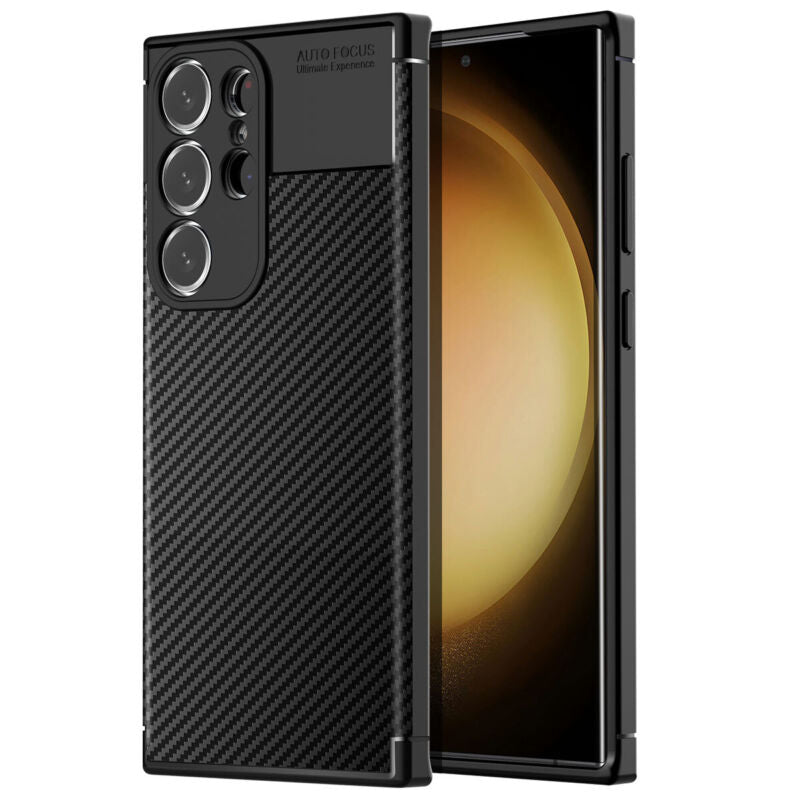 Carbon Fiber Shockproof Bumper Case for Samsung Galaxy S23 Series - carolay.co