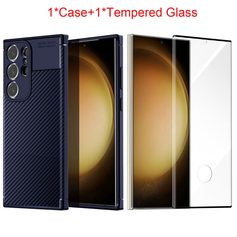 Carbon Fiber Shockproof Bumper Case for Samsung Galaxy S23 Series - carolay.co