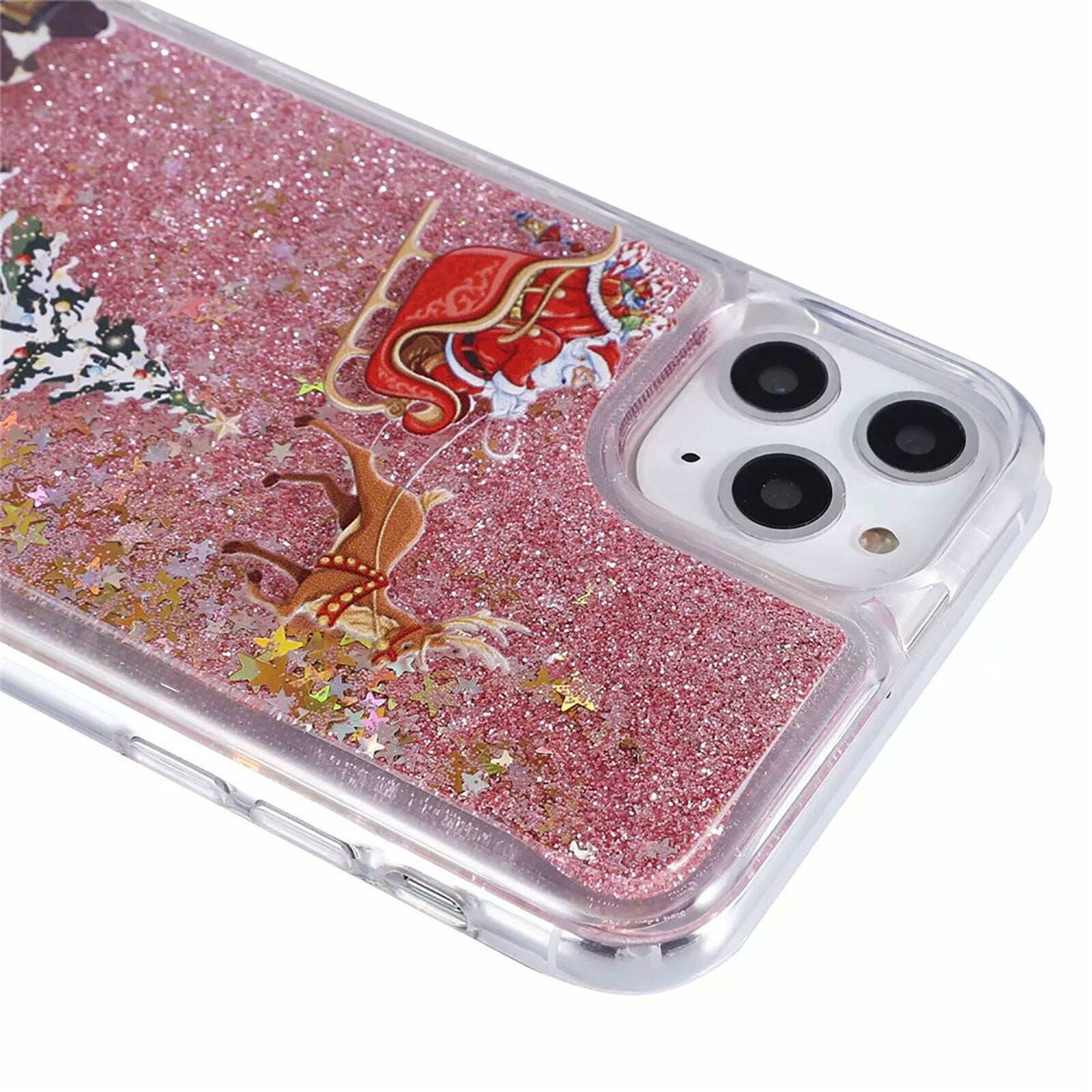 Case Christmas Tree Silicone Cover Flash Powder Slim case for iPhone - carolay.co
