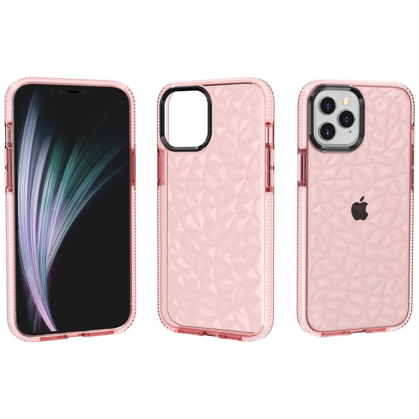 Case Crystal Clear Diamond Pattern Anti Scratch Shockproof for iPhone - carolay.co
