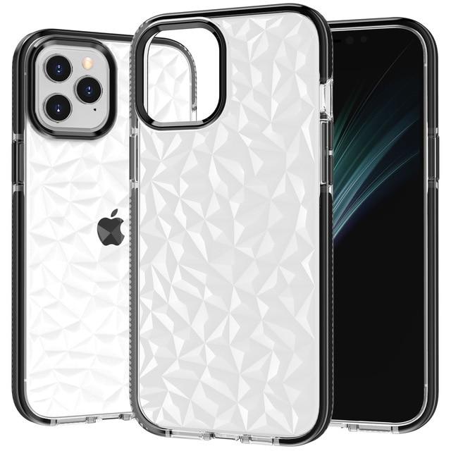 Case Crystal Clear Diamond Pattern Anti Scratch Shockproof for iPhone - carolay.co