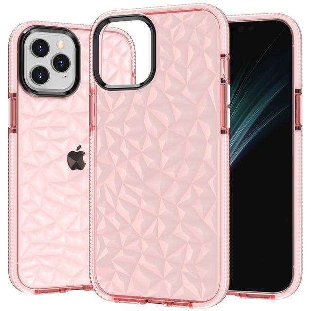 Case Crystal Clear Diamond Pattern Anti Scratch Shockproof for iPhone - carolay.co