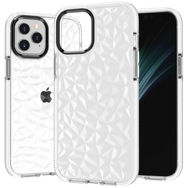 Case Crystal Clear Diamond Pattern Anti Scratch Shockproof for iPhone - carolay.co