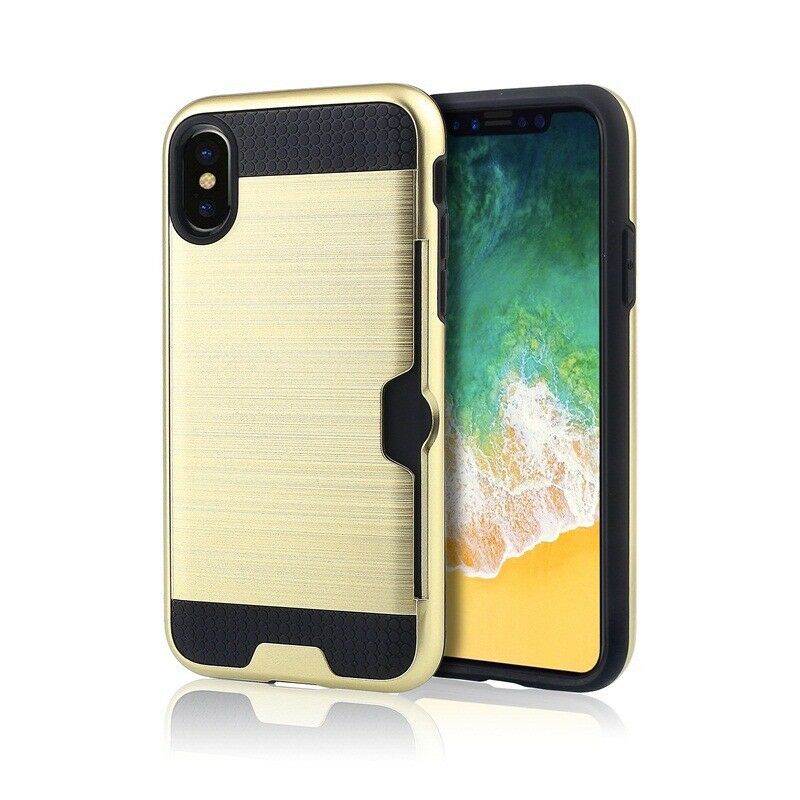 Case Fits Card Wallet Shockproof Bumper Hard Protective for iPhone - carolay.co
