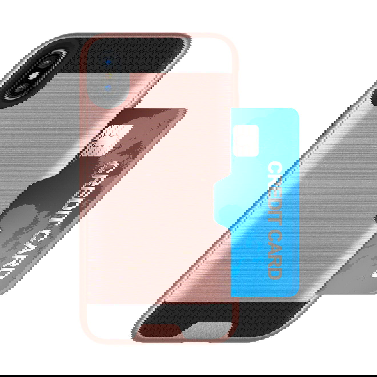 Case Fits Card Wallet Shockproof Bumper Hard Protective for iPhone - carolay.co