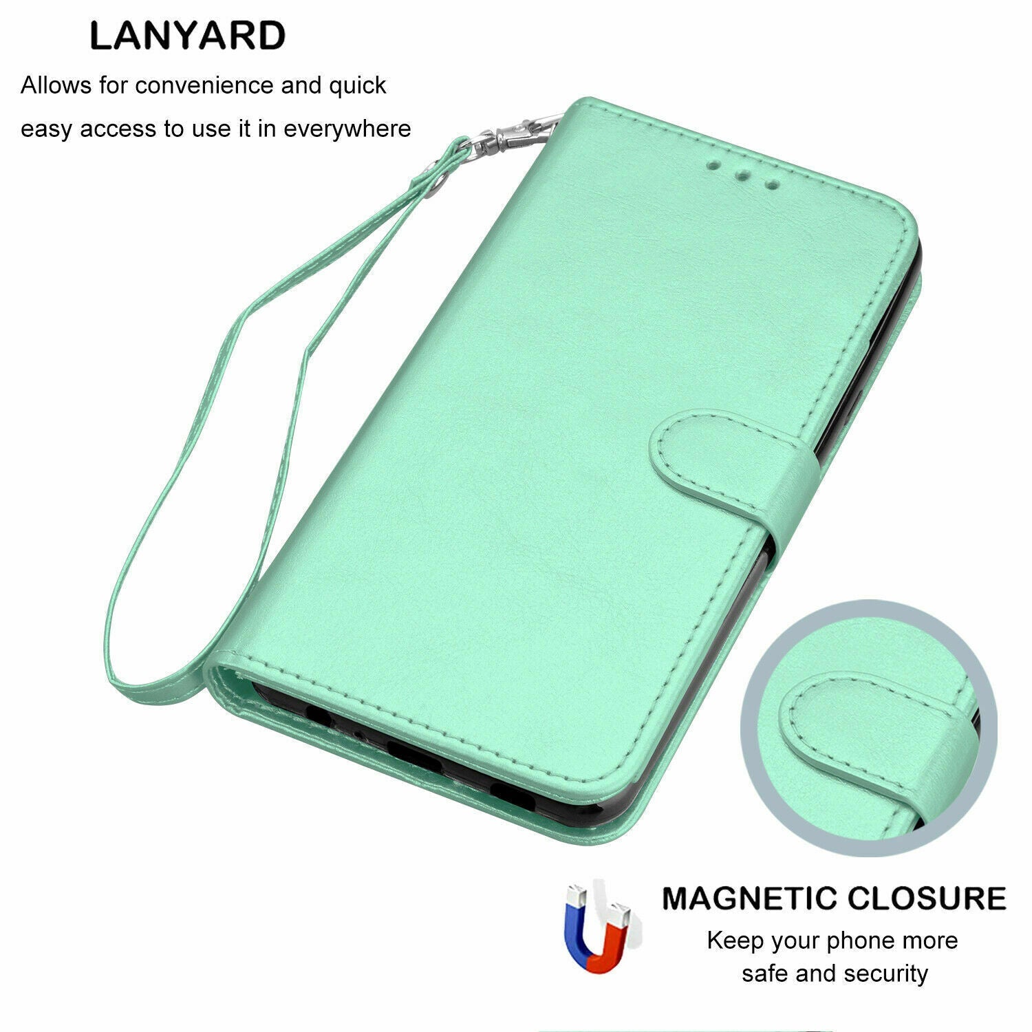 Case Leather Flip Wallet Holder Stand Cover For iPhone - carolay.co