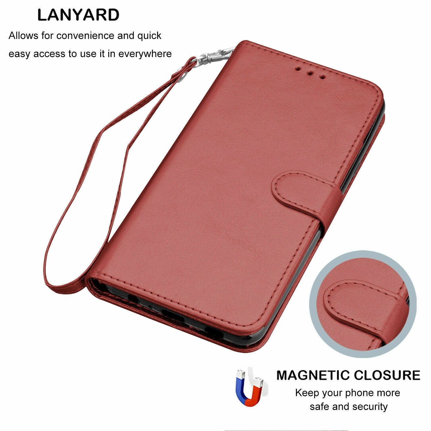 Case Leather Flip Wallet Holder Stand Cover For iPhone - carolay.co