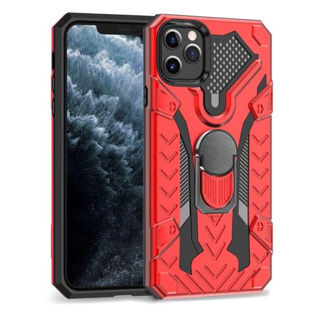 Case Luxury Armor Shockproof Ring Holder Case For iPhone - carolay.co