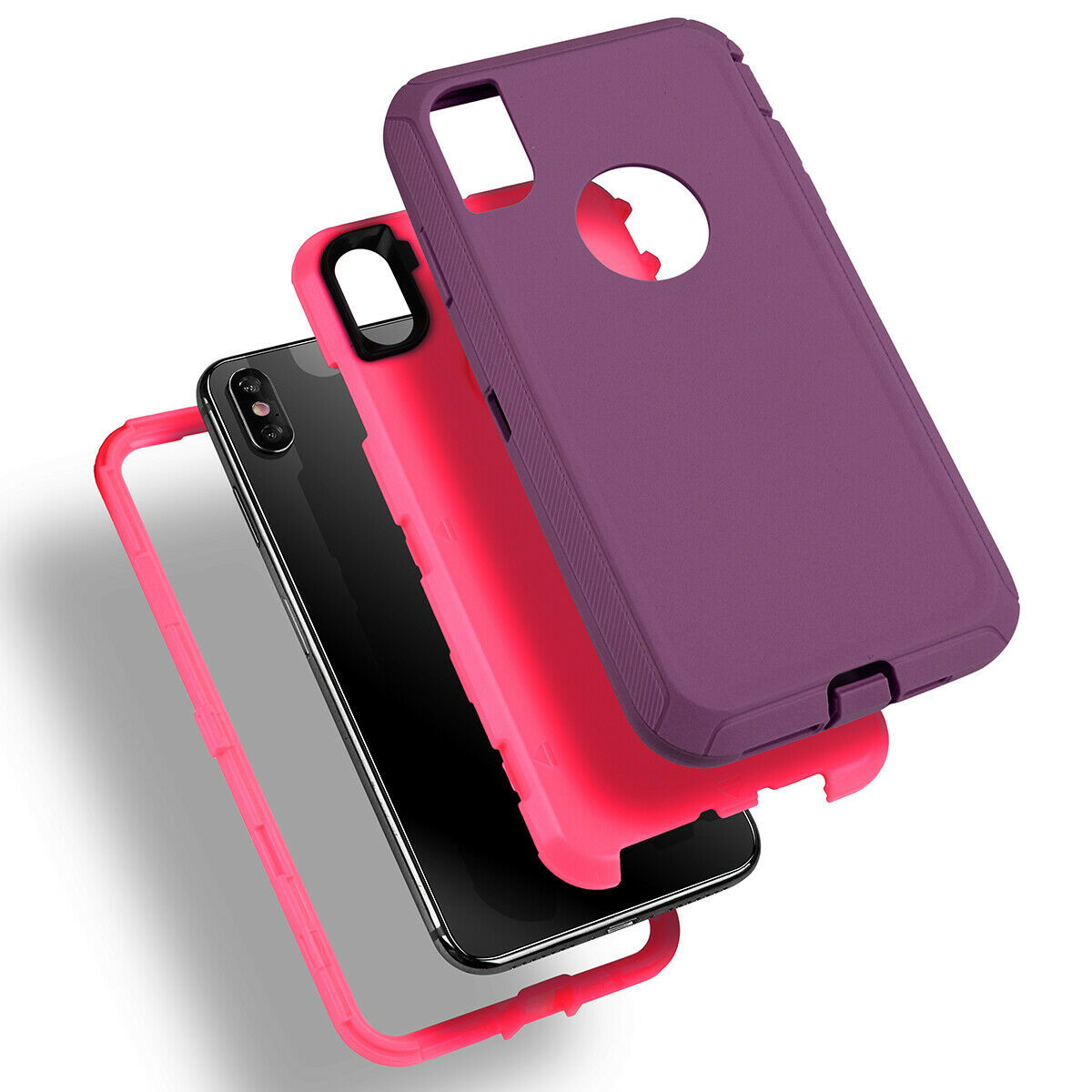 Case Protective Defender Shockproof Rubber Armor For iPhone - carolay.co