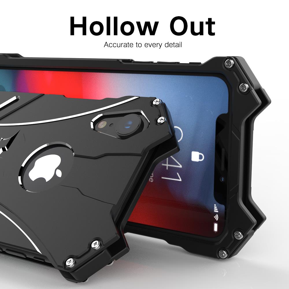 Case Shockproof Aluminum Metal Series Bat Logo Protector for iPhone - carolay.co