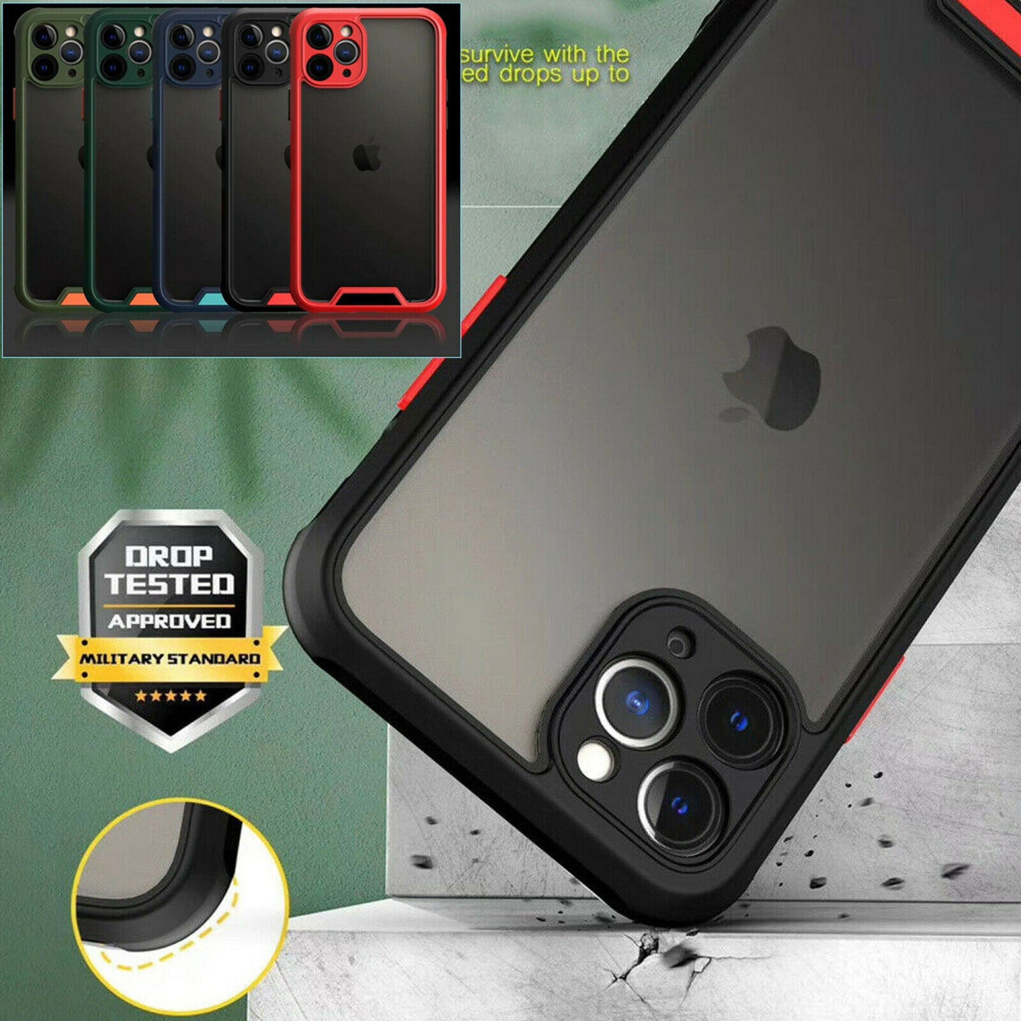 Clear Rubber Shockproof Back Phone Case For iPhone - carolay.co