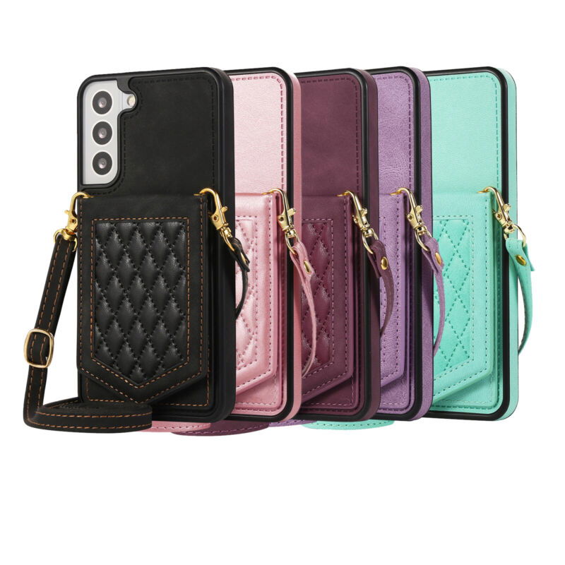 Crossbody Wallet Case with Mirror Samsung Galaxy S23 - carolay.co