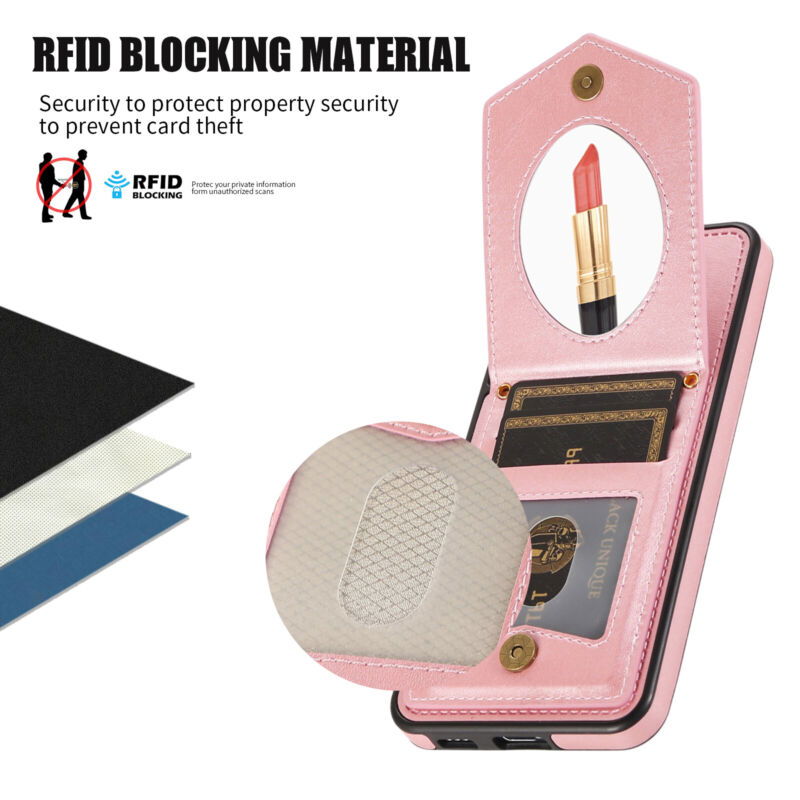 Crossbody Wallet Case with Mirror Samsung Galaxy S23 - carolay.co