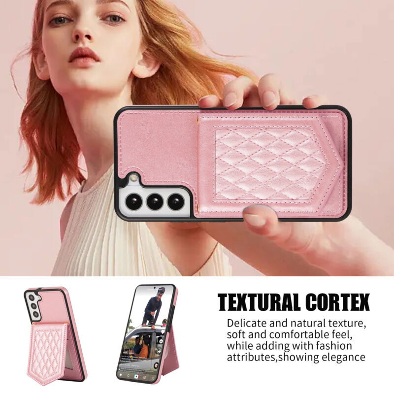 Crossbody Wallet Case with Mirror Samsung Galaxy S23 - carolay.co