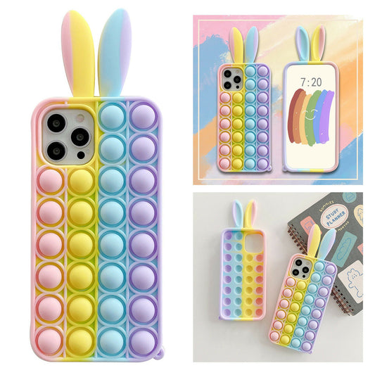 Cute 3D Case Push Bubble Silicone for iPhone - carolay.co