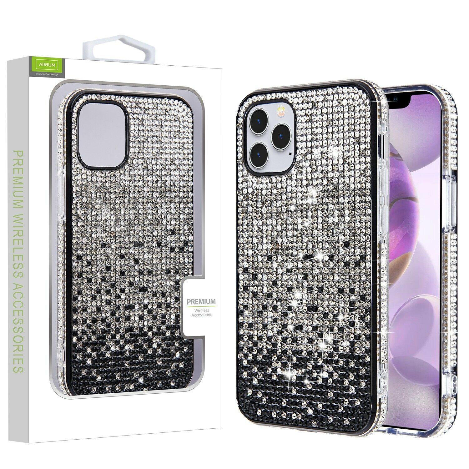 Diamond Bling Crystal Case Black iPhone 12  12 Pro Max - carolay.co