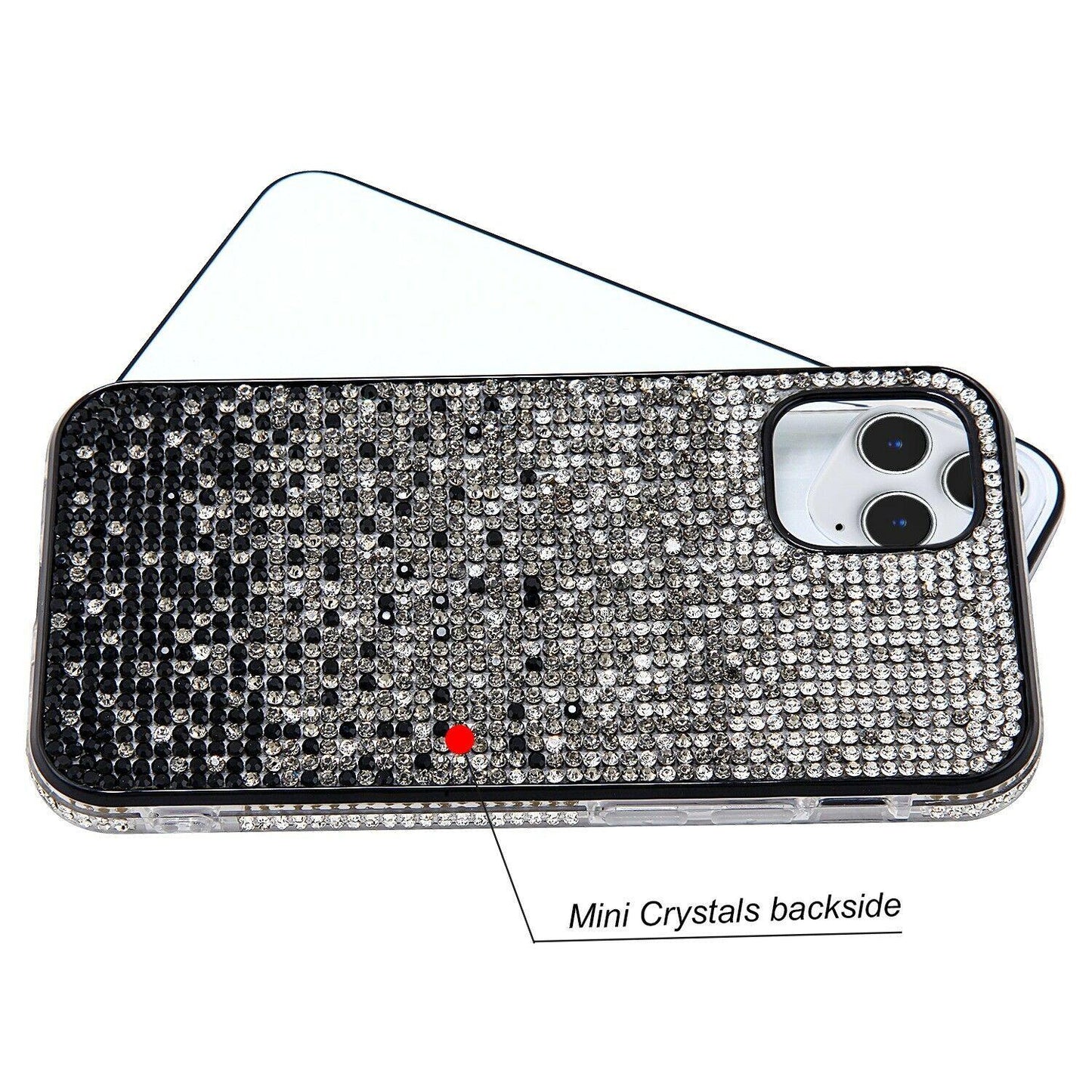 Diamond Bling Crystal Case Black iPhone 12 12 Pro Max - carolay.co