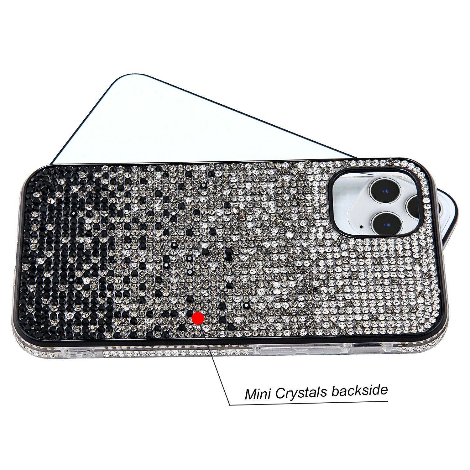 Diamond Bling Crystal Case Black iPhone 12  12 Pro Max - carolay.co