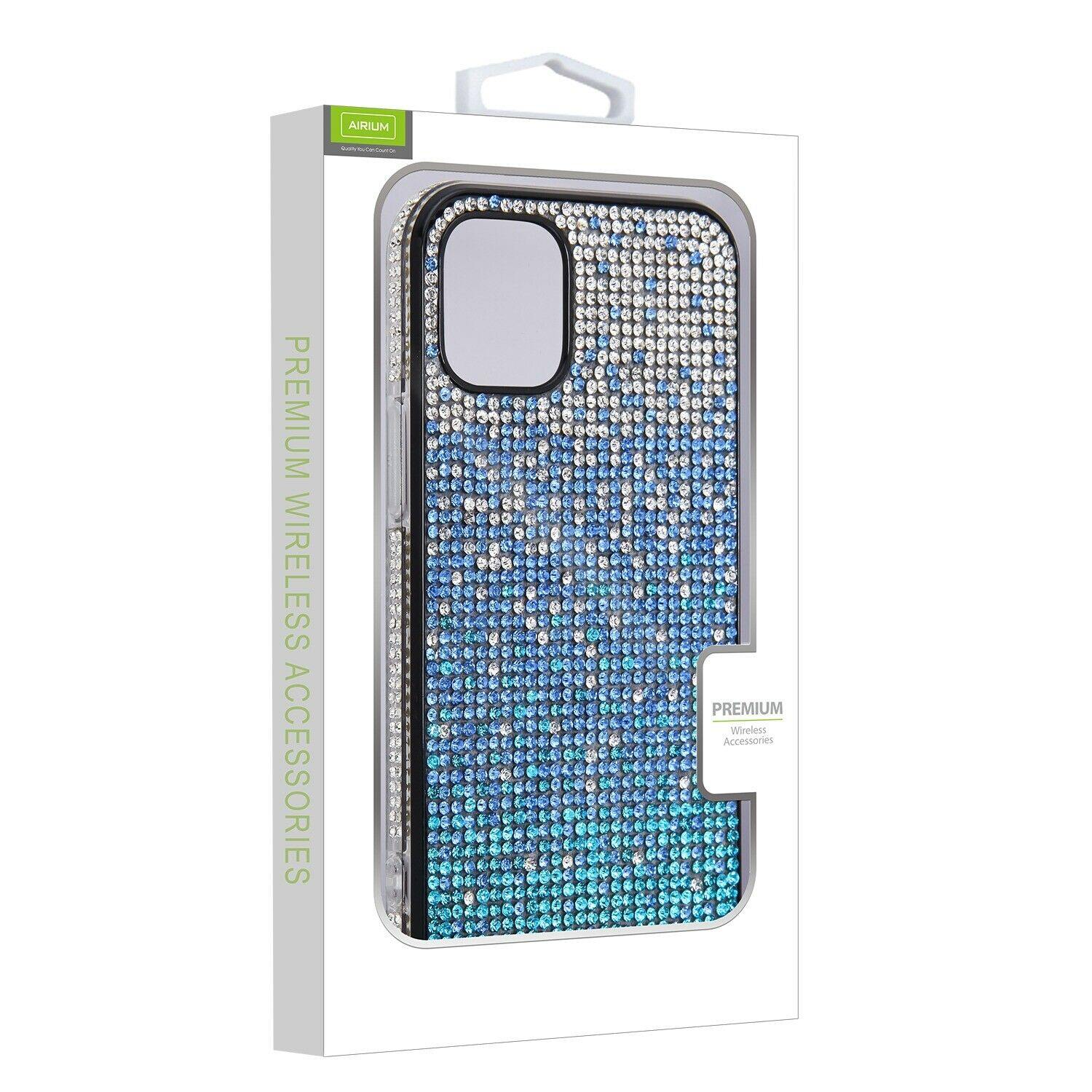 Diamond Bling Crystal Case Blue iPhone 12  12 Pro Max 12 Mini - carolay.co