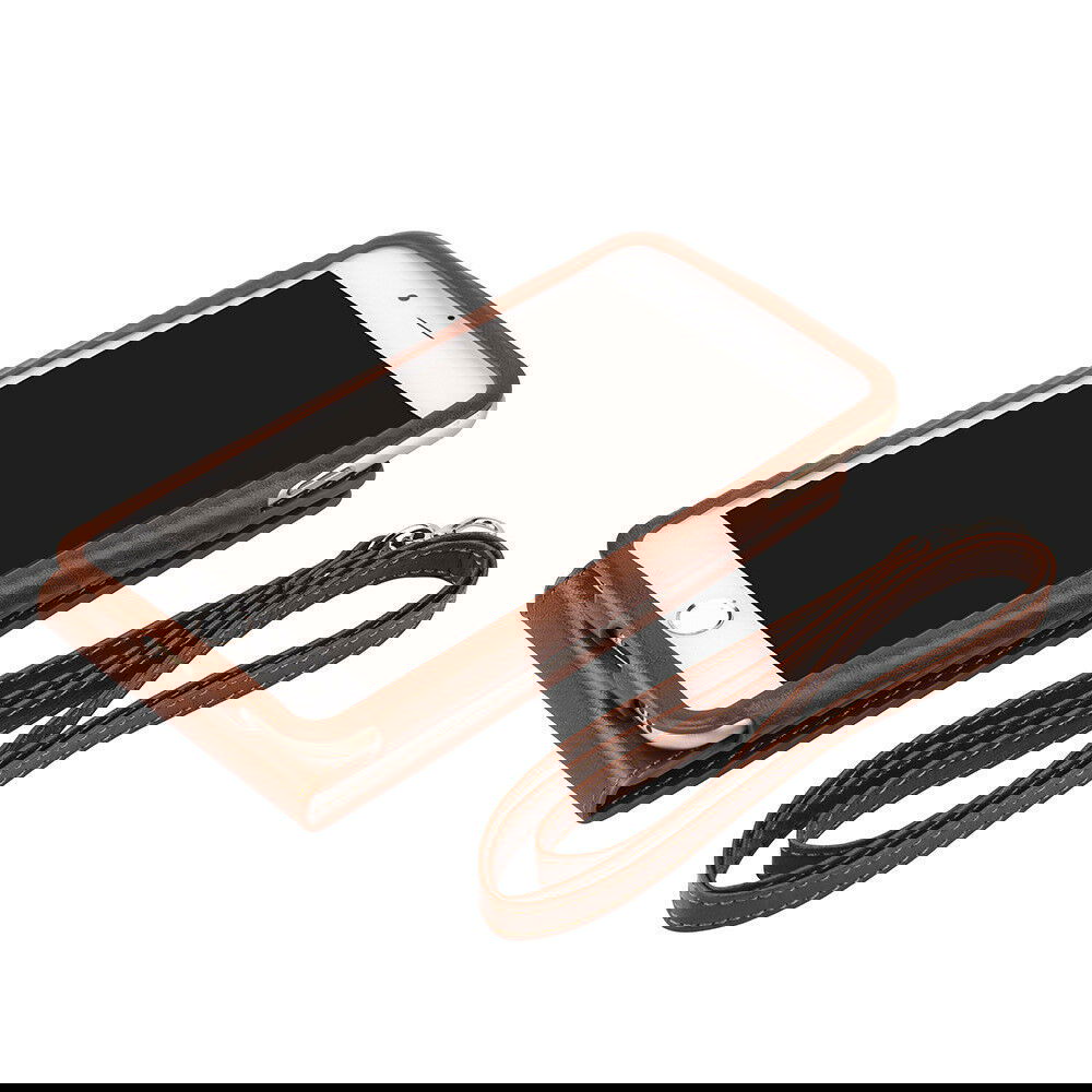 Fits Luxurious Woven Leather Card Slot Wallet Case Lanyard For iPhone - carolay.co