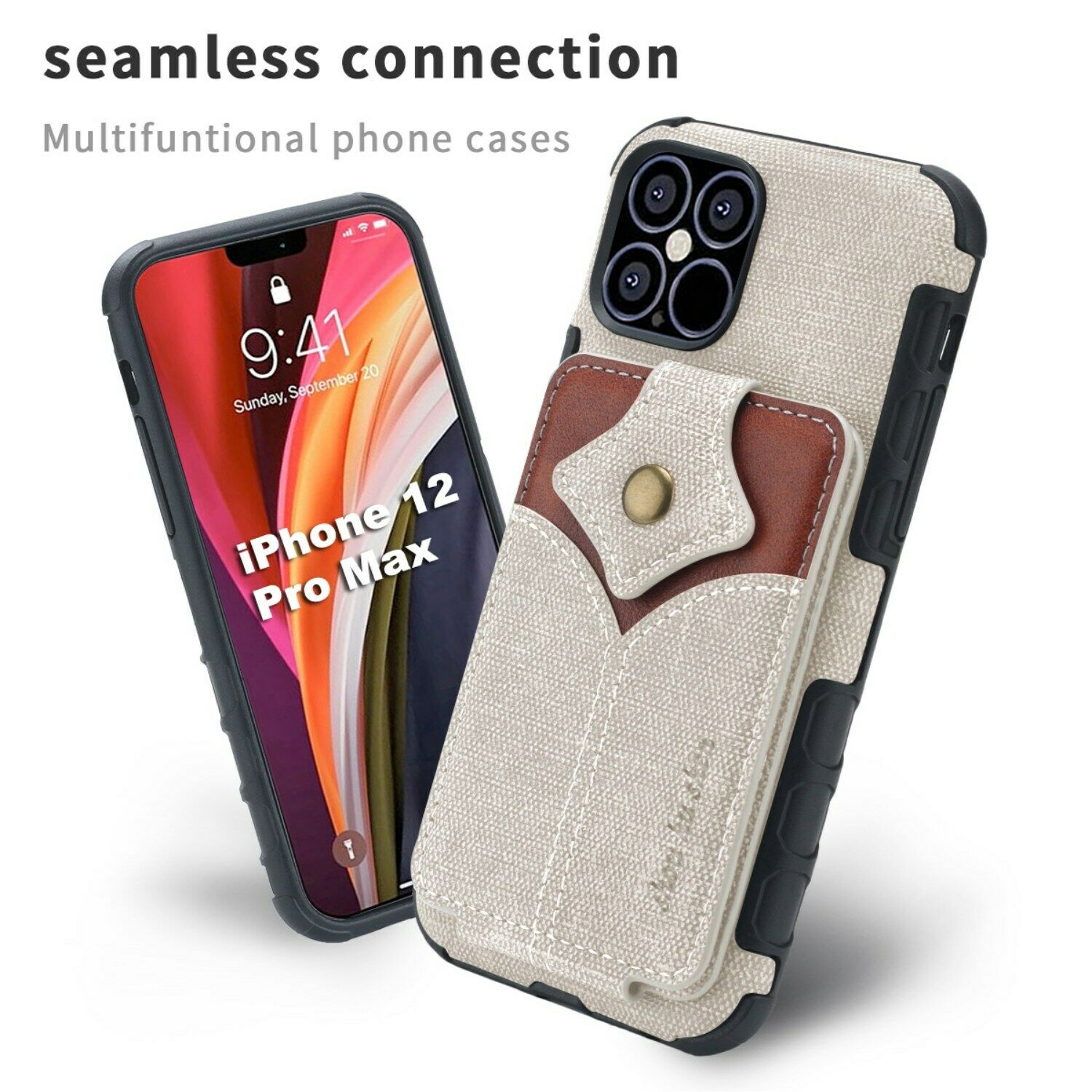 Flip Card Holder Wallet Phone Case For iPhone - carolay.co