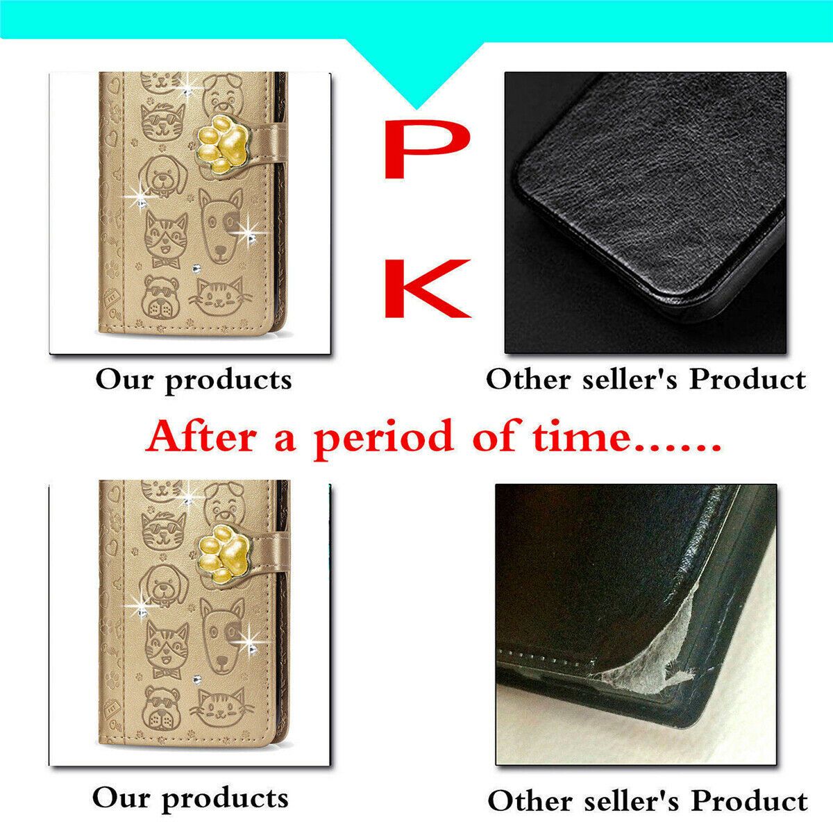 Flower Retro Leather Wallet Stand Case For iPhone - carolay.co