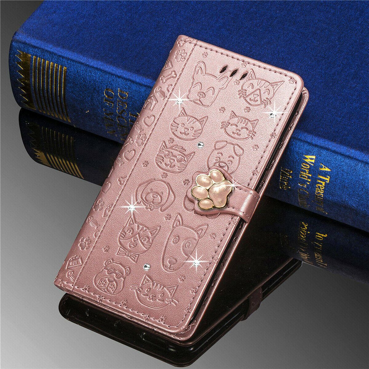 Flower Retro Leather Wallet Stand Case For iPhone - carolay.co