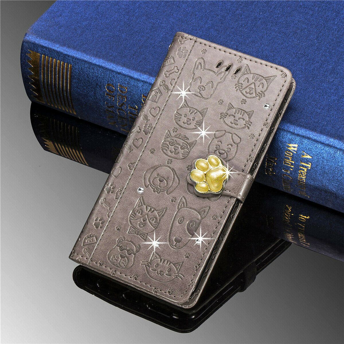 Flower Retro Leather Wallet Stand Case For iPhone - carolay.co