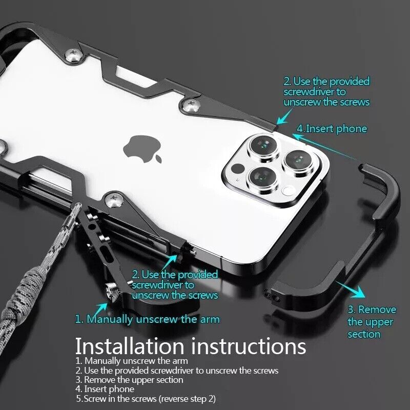 Futuristic Aluminum Armor Case for Samsung Galaxy - carolay.co
